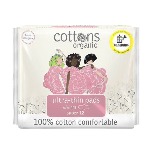 Cottons Organic Ultra Thin Super Pads