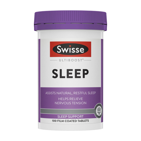 Swisse Ultiboost Sleep Helps Relieve Sleeplessness 100 Tablets