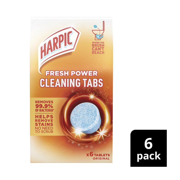 Harpic Fresh Power Toilet Cleaning Tabs Original 6 pack