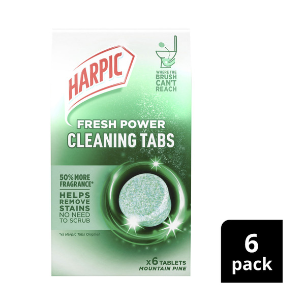 Harpic Fresh Power Cleaning Tabs Mountain Pine