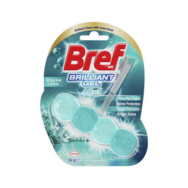 Bref Brilliant Gel Alpine Lake Toilet Cleaner Rimblock