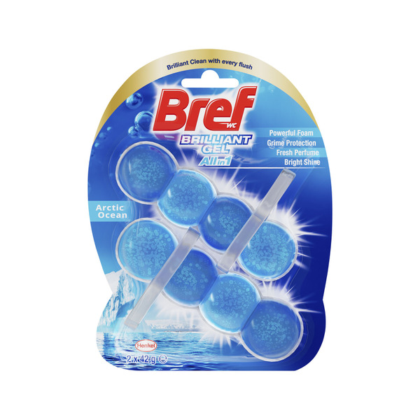 Bref Brilliant Gel Artic Ocean Toilet Cleaner Rimblock