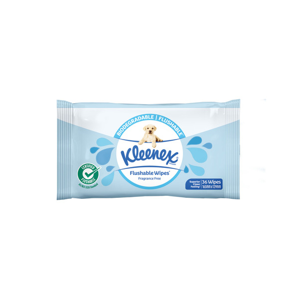 Kleenex Flushable Wipes Fragrance Free