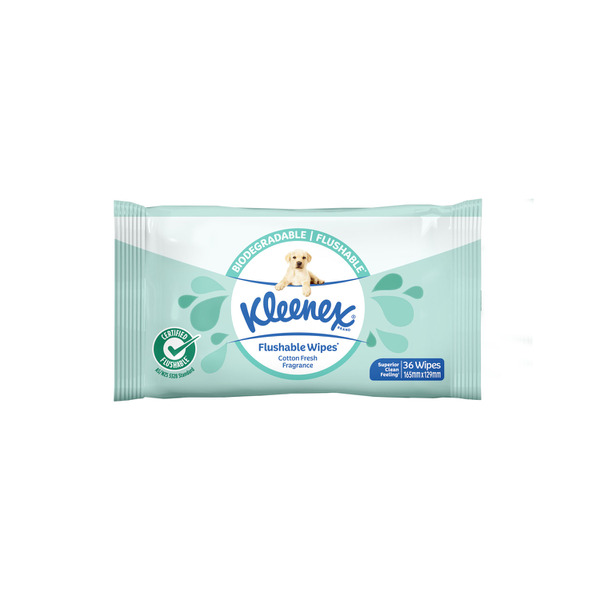 Kleenex Flushable Wipes Cotton Fresh Fragrance