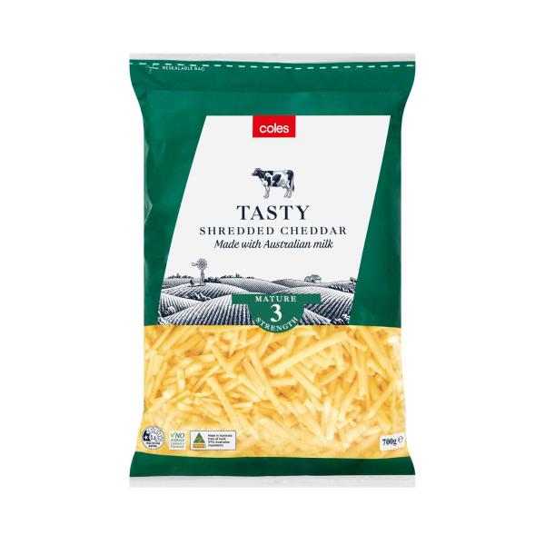 Calories In Woolworths Tasty Shredded Cheese Calcount