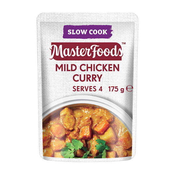 Buy MasterFoods Slow Cooker Mild Chicken Curry Recipe Base 175g Coles