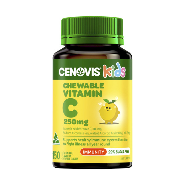 Cenovis Kids Chewable Vitamin C 250mg Lemonade