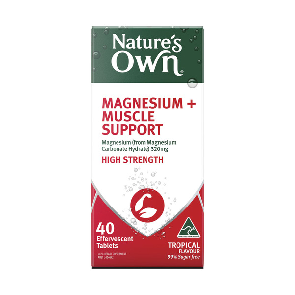 Natures Own Effervescent Magnesium + Muscle