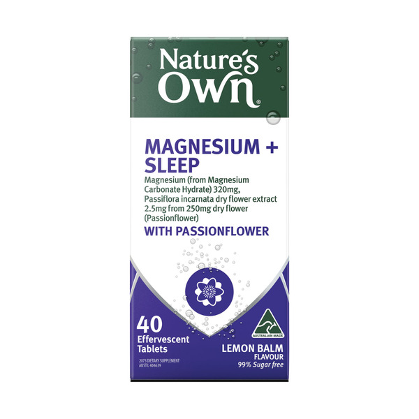 Natures Own Effervescent Magnesium + Sleep 40 pack