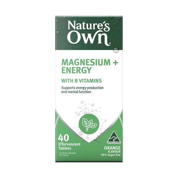 Natures Own Effervescent Magnesium + Energy