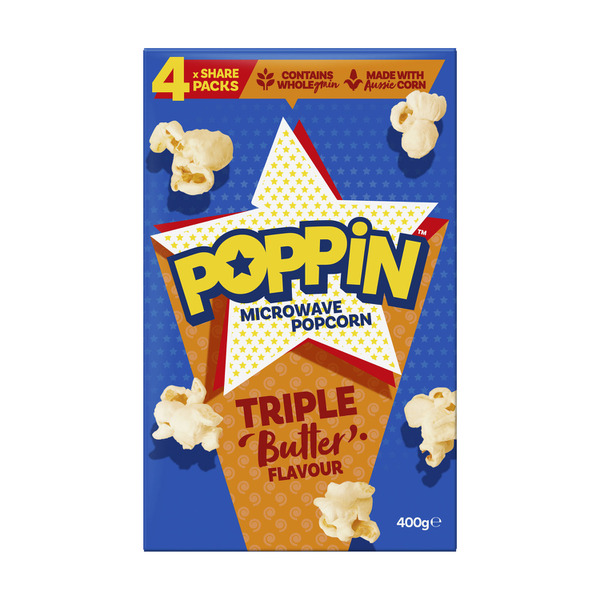 Poppin Triple Butter Microwave Popcorn