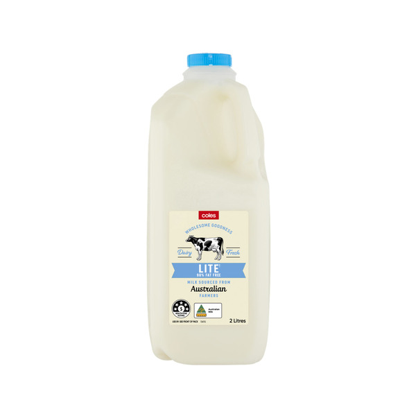 Coles Lite Reduced Fat Milk | 2L