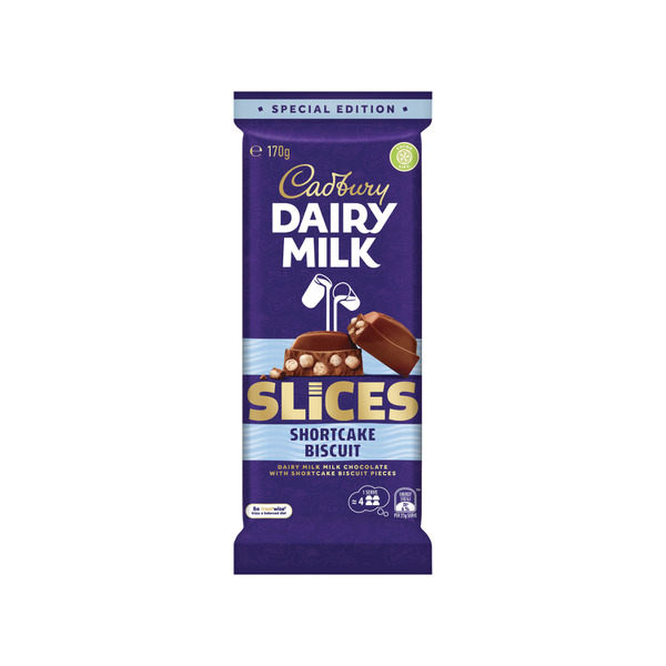 Dairy Milk Shortcake Biscuit Slice Block