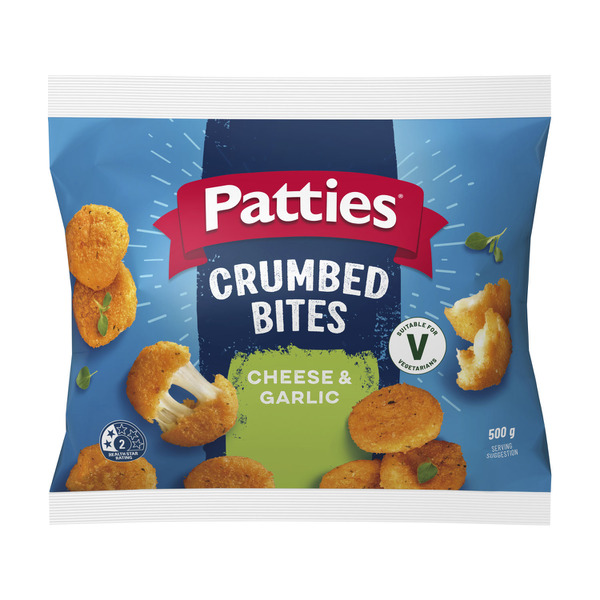 Patties Cheesy Garlic Crumbed Bites