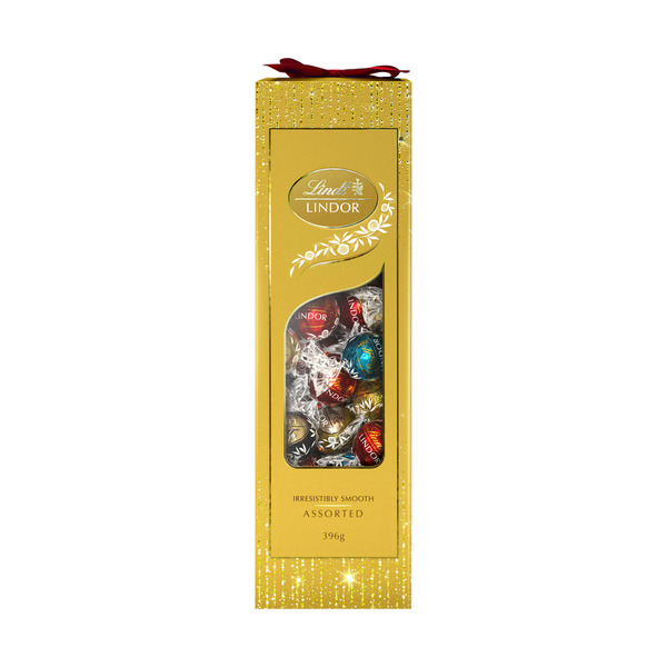 Lindt Lindor Assorted Chocolate Pillar Gift Box 396g