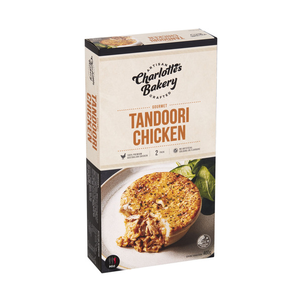 Charlottes Bakery Tandoori Chicken Pies 2 Pack