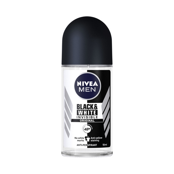 Nivea Men Black And White Invisible Roll On Antiperspirant Deodorant