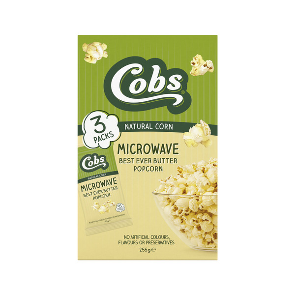 Cobs Microwave Popcorn Butter 3 Pack