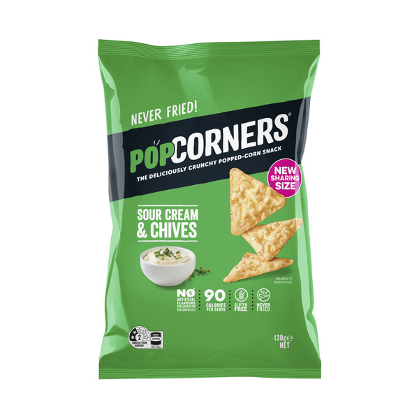 Popcorners Popcorn Chips Share Pack Sour Cream & Chives