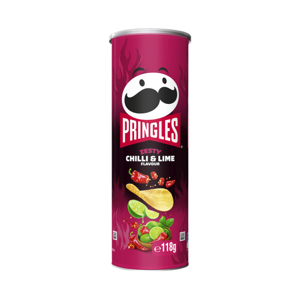 Pringles Potato Chips Zesty Chilli & Lime 118g