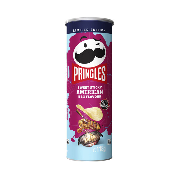 Pringles Potato Chips Sweet Sticky American BBQ