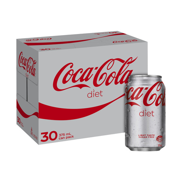 Coca-Cola Diet Soft Drink Cans 30x375mL