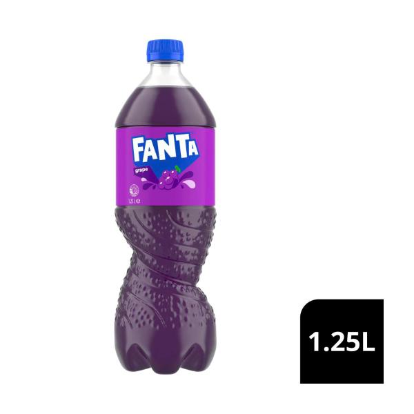 Fanta Grape Soft Drink Bottle 1.25L