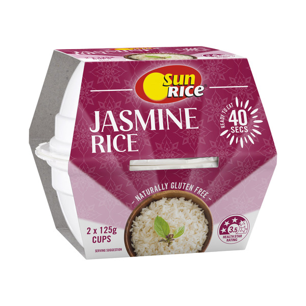 Sunrice Microwave Jasmine Rice Cup 2x125g