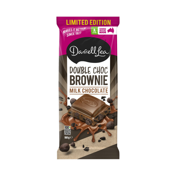 Darrell Lea Milk Chocolate Double Chocolate Brownie