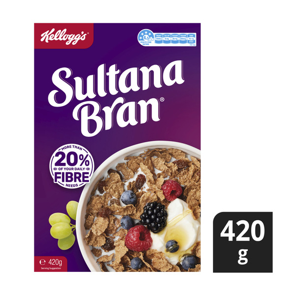 Kellogg's Sultana Bran High Fibre Breakfast Cereal
