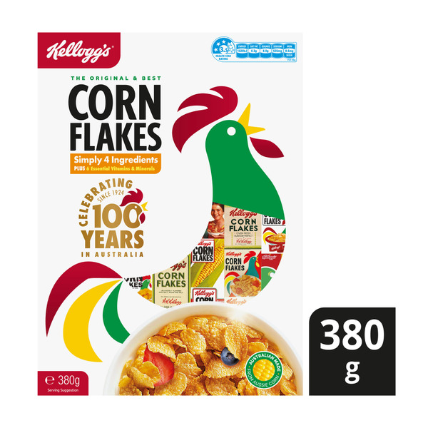 Kellogg's Corn Flakes Breakfast Cereal 380g