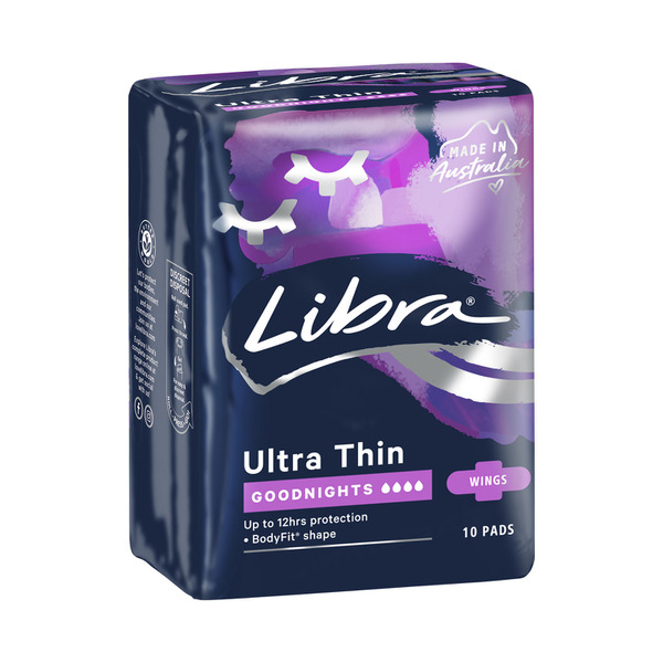 Libra Goodnights Ultra Thin Pads | 10 pack
