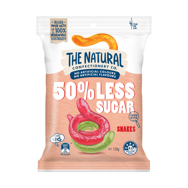 The Natural Confect Co. 50% Less Sugar Snakes