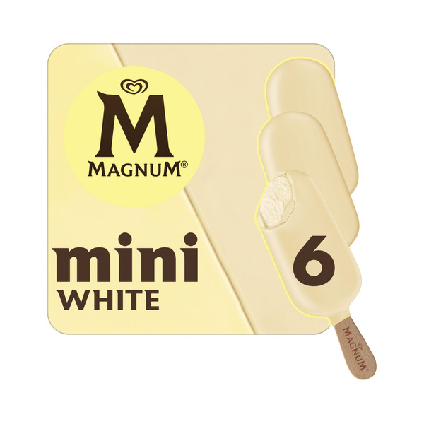 Magnum Mini White Chocolate 6 Pack