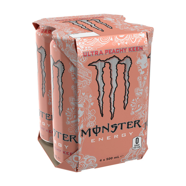 Monster Energy Drink Peachy Keen 4x500mL