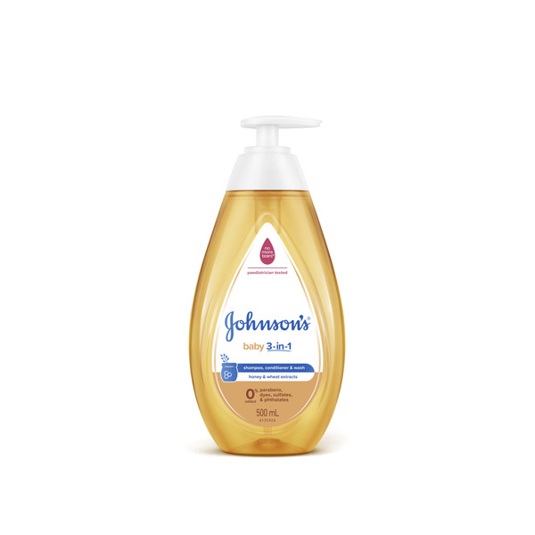 Johnson's 3-in-1 Hypoallergenic Gentle Tear-Free Conditioning Baby Shampoo & Cleansing Wash