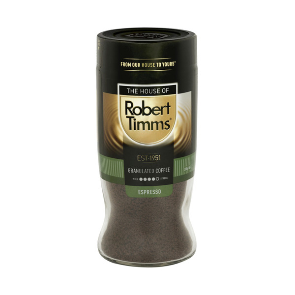 Robert Timms Premium Espresso Extra Dark Roasted Granulated Coffee