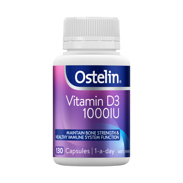 Ostelin Vitamin D 1000IU D3 Capsules For Bones + Immunity