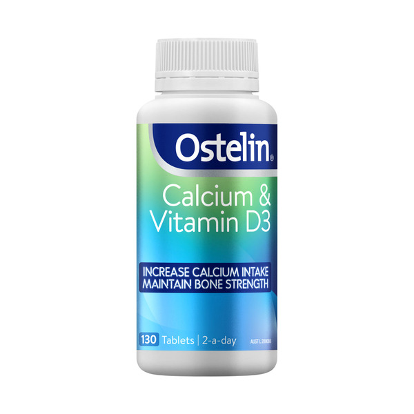 Ostelin Calcium & Vitamin D Tablets w. D3 For Bone Health