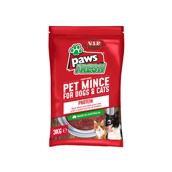 V.I.P Paws Fresh Adult Chilled Fresh Dog and Cat Food Lean Mince | 3kg