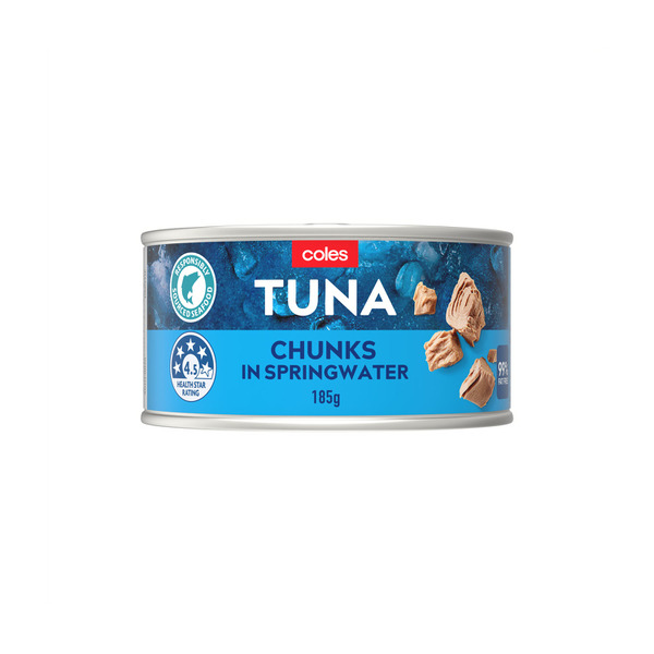 Calories in Coles Tuna Chunks In Springwater