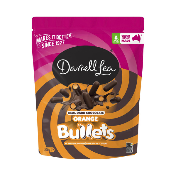 Darrell Lea Dark Orange Bullets