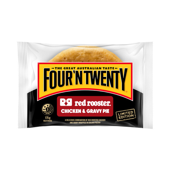 Four'N Twenty Red Rooster Chicken & Gravy Pie 175g