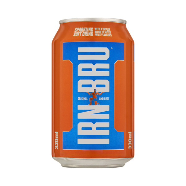 Calories in Irn Bru Sparkling Soft Drink Can