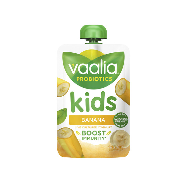 Vaalia Probiotics Banana Kids Yoghurt Pouch | 140g