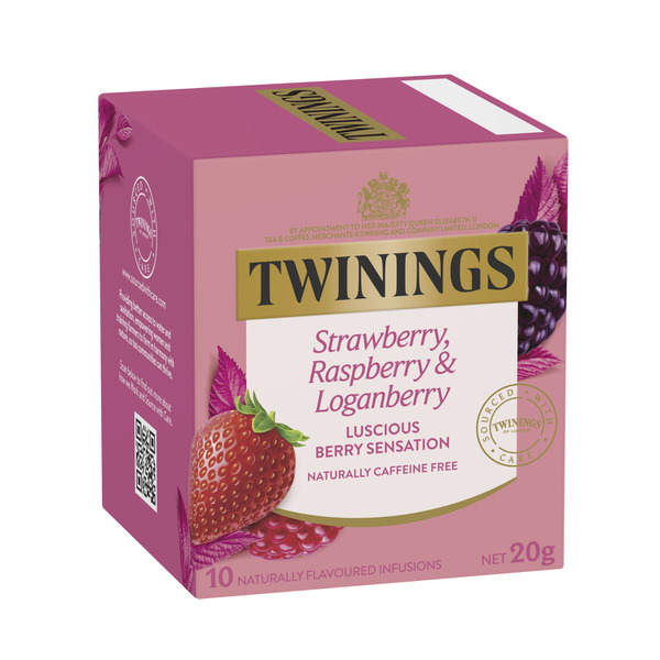 Twining's Strawberry Raspberry & Loganberry Infusions Tea Bags