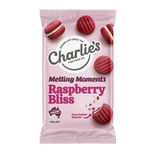 Charlies Melting Moments Biscuits Raspberry Bliss