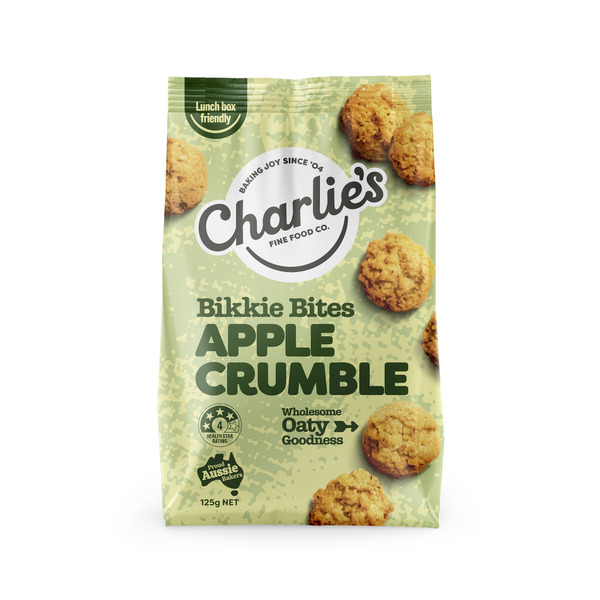 Charlies Mini Bikkie Bites Apple Cinnamon Biscuits