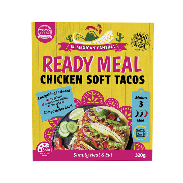 Coco Earth Mexican Soft Chicken Tacos