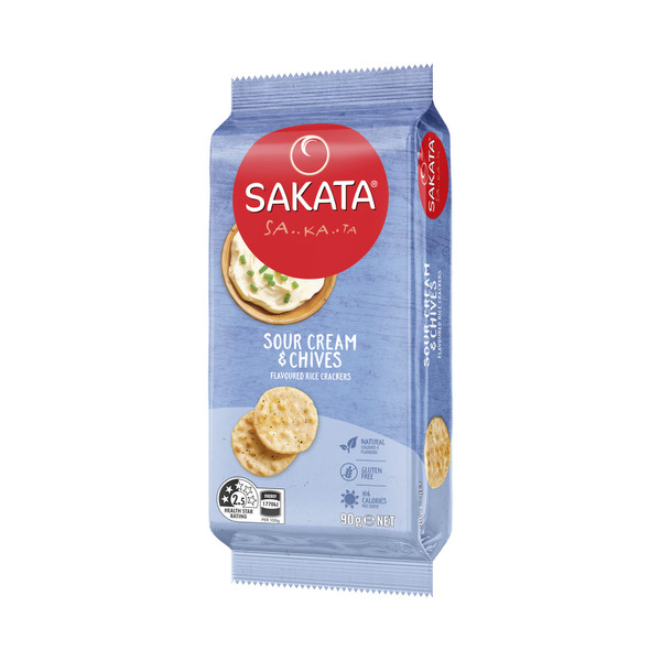 Sakata Rice Crackers Vertical Sour Cream Chives